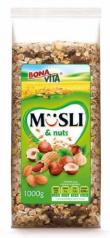muesli and nuts sprinkled Bonavita