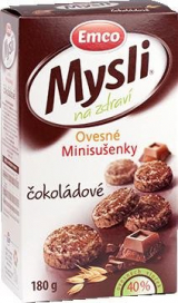Think oatmeal chocolate minisušenky Emco