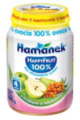 snack with pears and hippophae HappyFruit Hamánek