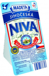 ripened cheese with mold inside Jihočeská Niva Madeta