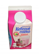 Kefir low-fat milk cherry