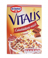 Vitalis muesli topped with chocolate Dr. Oetker