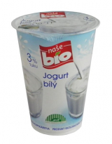 Our white bio yoghurt 3% fat