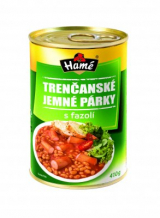 Trenčanský fine sausages with beans Hamé