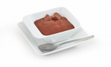 Pudding with chocolate flavor in the cup Victus