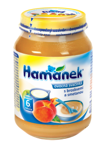 snack with peaches and cream Hamánek