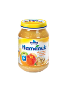 snack with peaches and oatmeal Hamánek