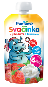 snack with strawberries and cream cheese Hamánek