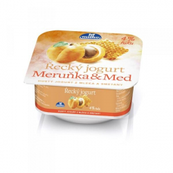 Greek yogurt and honey, apricot 4% fat Milko