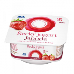 Greek strawberry yogurt 0% fat Milko