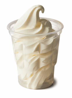 McDonald's McSundae ice cream Plain