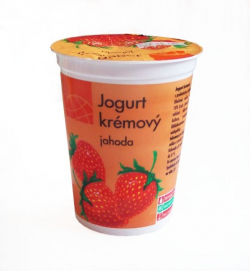 Globus creamy strawberry yogurt
