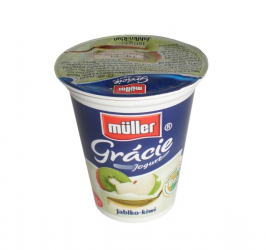 Müller yogurt Graces apple and kiwi