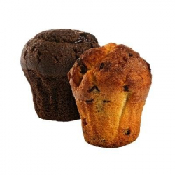 chocolate cherry muffin and CrossCafe