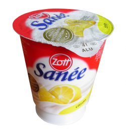 SANE Zott lemon yogurt